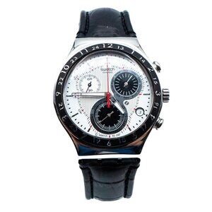 Swatch RARE Irony Chrono Crop Up Watch YCS508